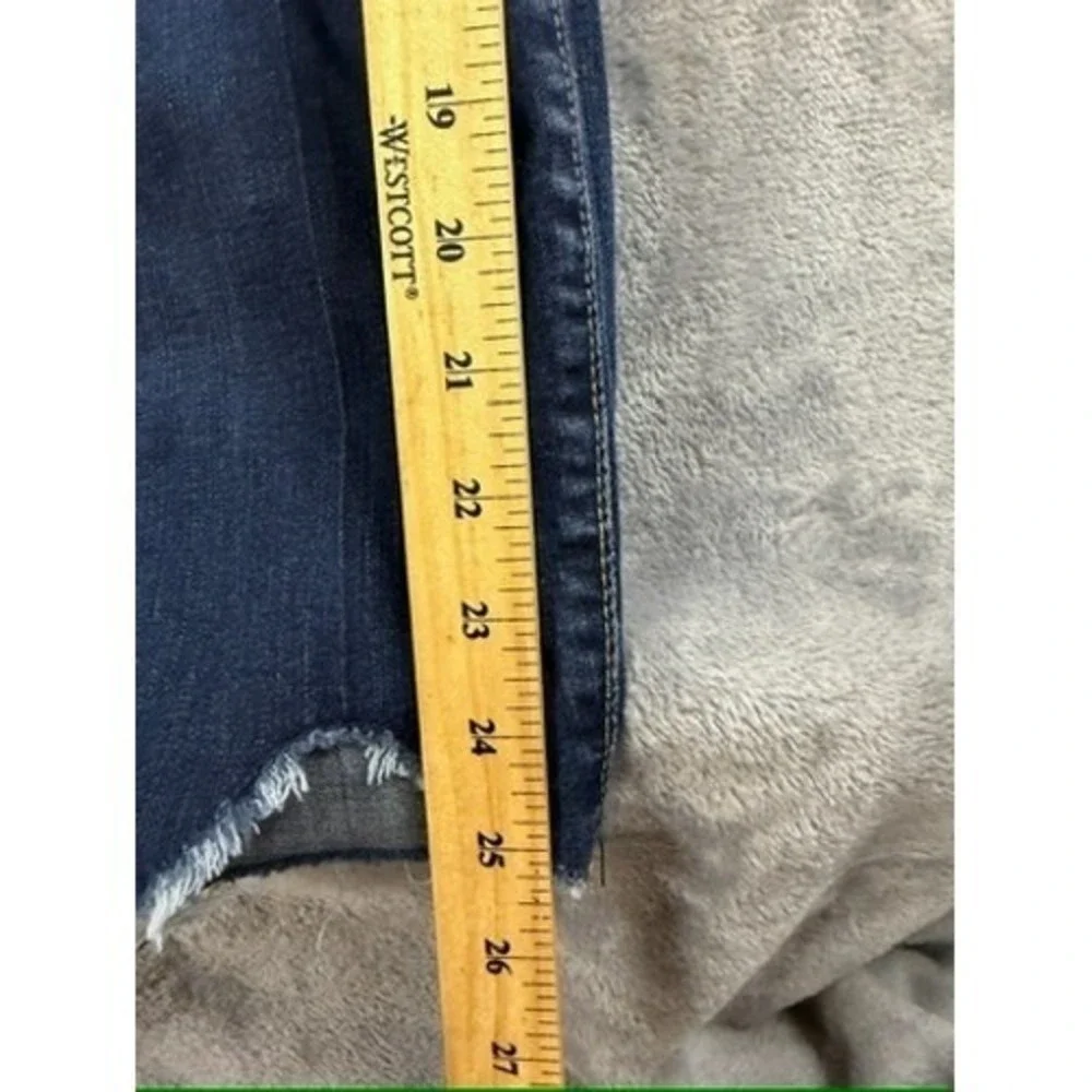 KUT From The Kloth Women Dark Wash High Rise Frayed Hem Skinny Jeans Size 8
